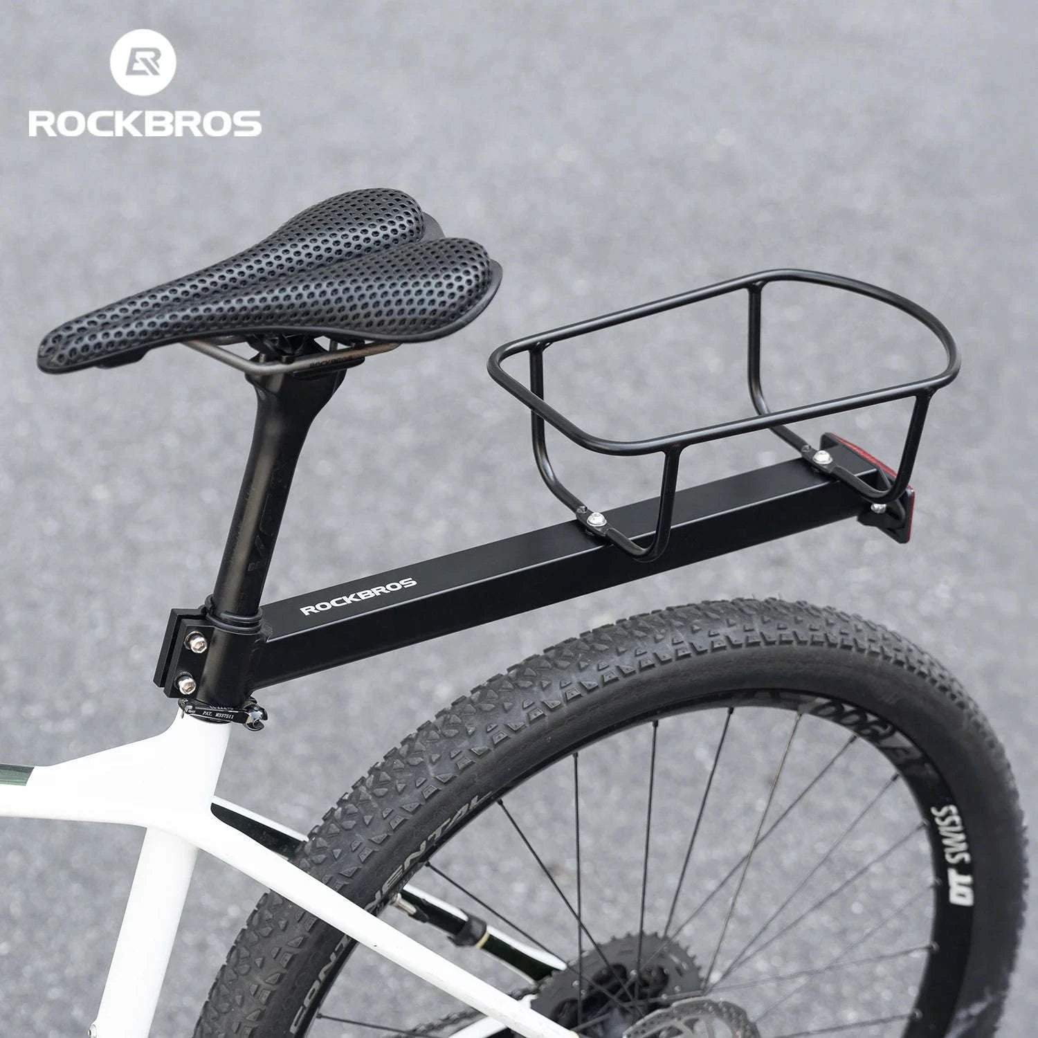 Aluminum Bike Rear Rack Carrier Shelf for Extra Storage on Rides-H310