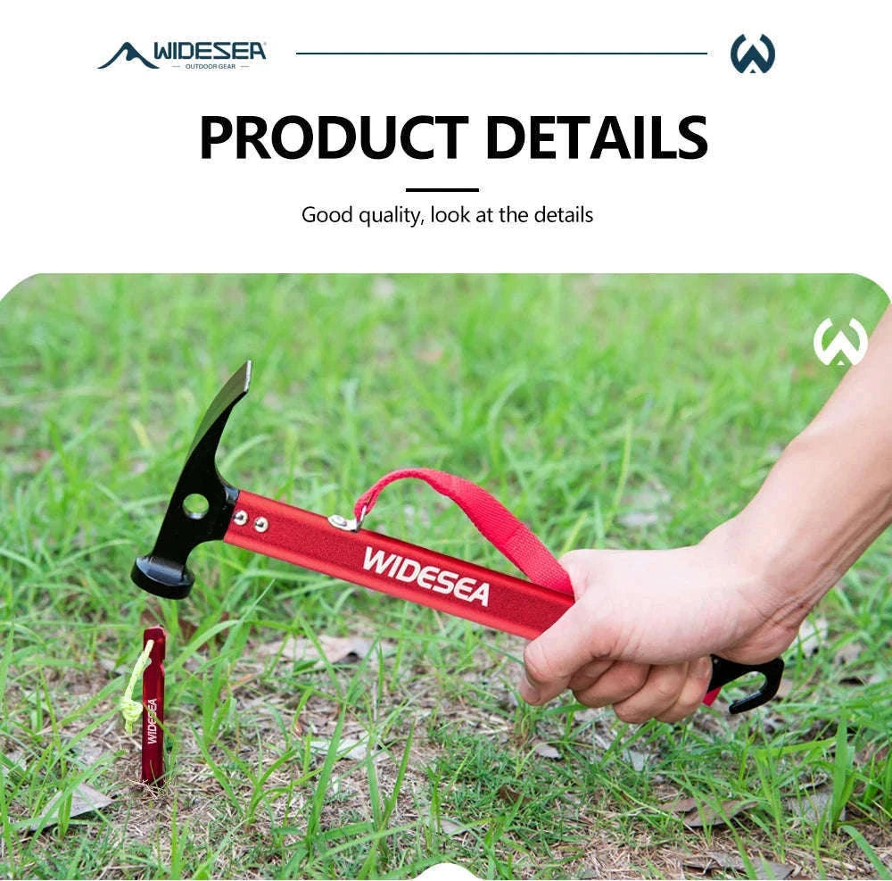 Aluminum Camping Nail Hammer-WSDC-002R