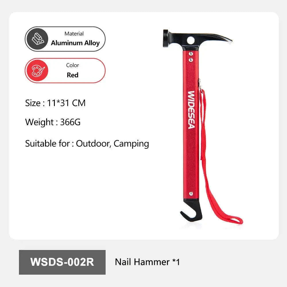 Aluminum Camping Nail Hammer-WSDC-002R