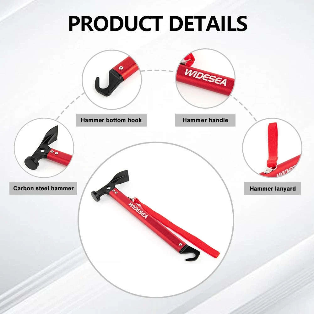 Aluminum Camping Nail Hammer-WSDC-002R