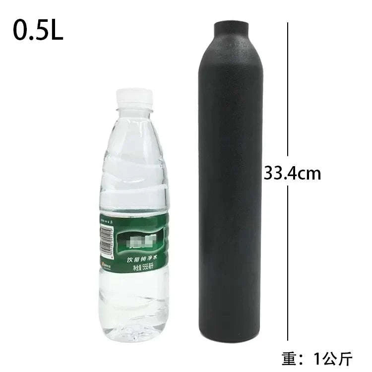 Aluminum CO2 Cylinder 30MPa M18×1.5 Thread for Aquarium & Gas Use-0.25L