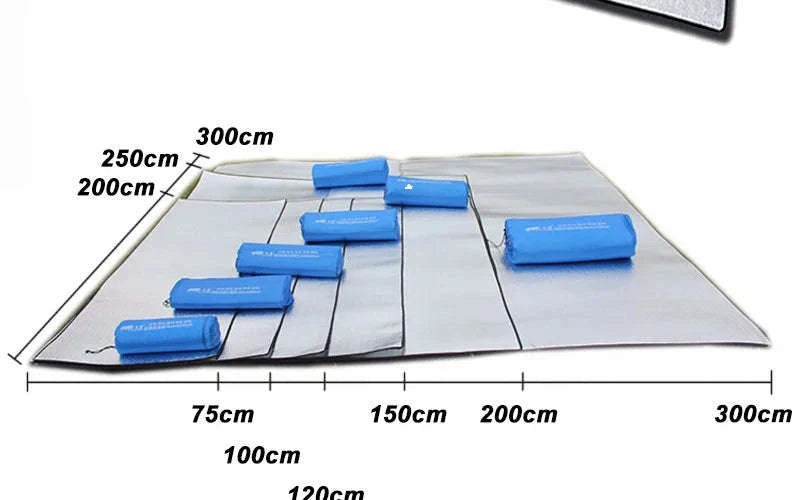 Aluminum Foil Moisture‑Proof Camping Pad-200 x 200cm