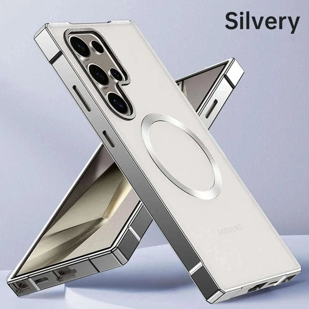 Aluminum Metal Magnetic Case for Samsung Galaxy S25 Ultra & S24 Ultra-