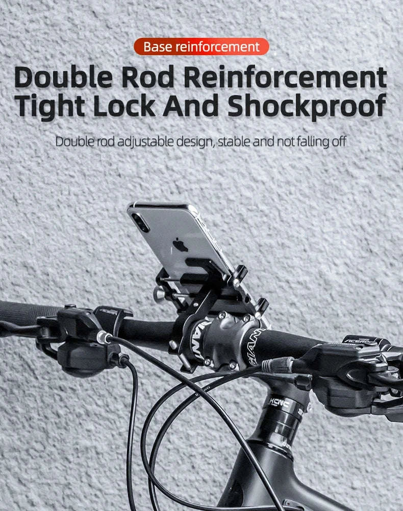 Aluminum Motorcycle Phone Mount with Secure 5-Claw Grip-699-BR