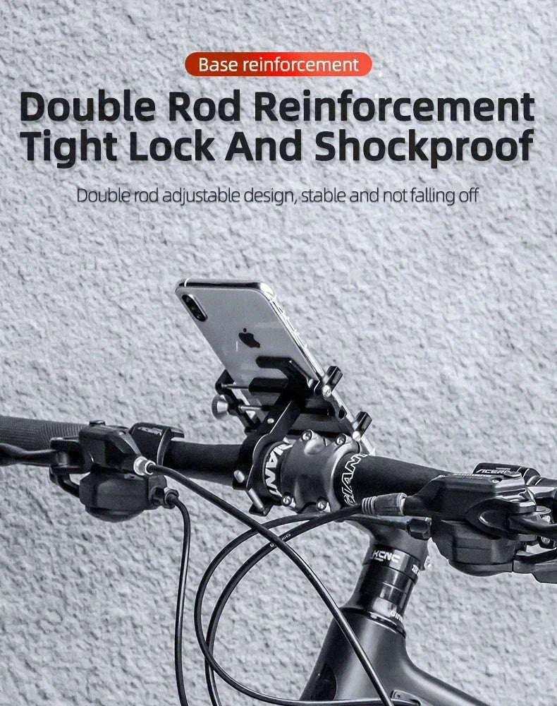 Aluminum Motorcycle Phone Mount with Secure 5-Claw Grip-699-BR