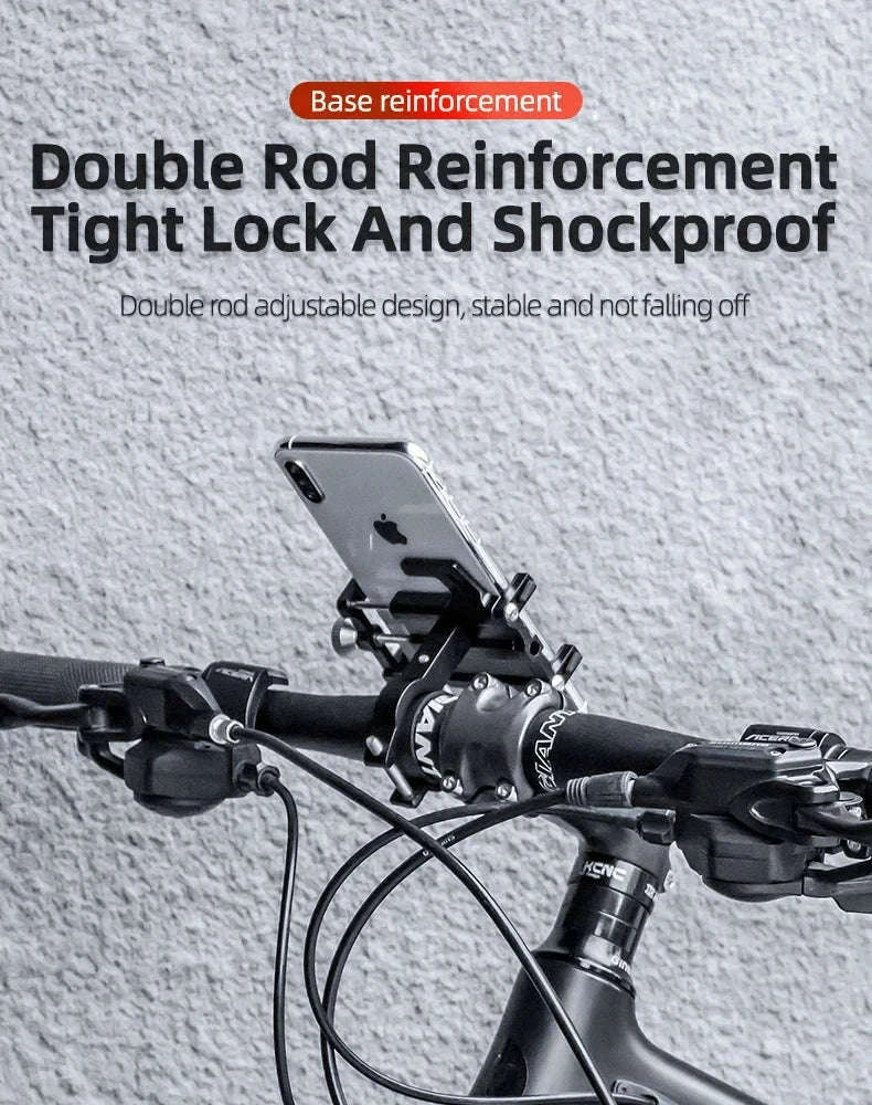 Aluminum Motorcycle Phone Mount with Secure 5-Claw Grip-699-BR