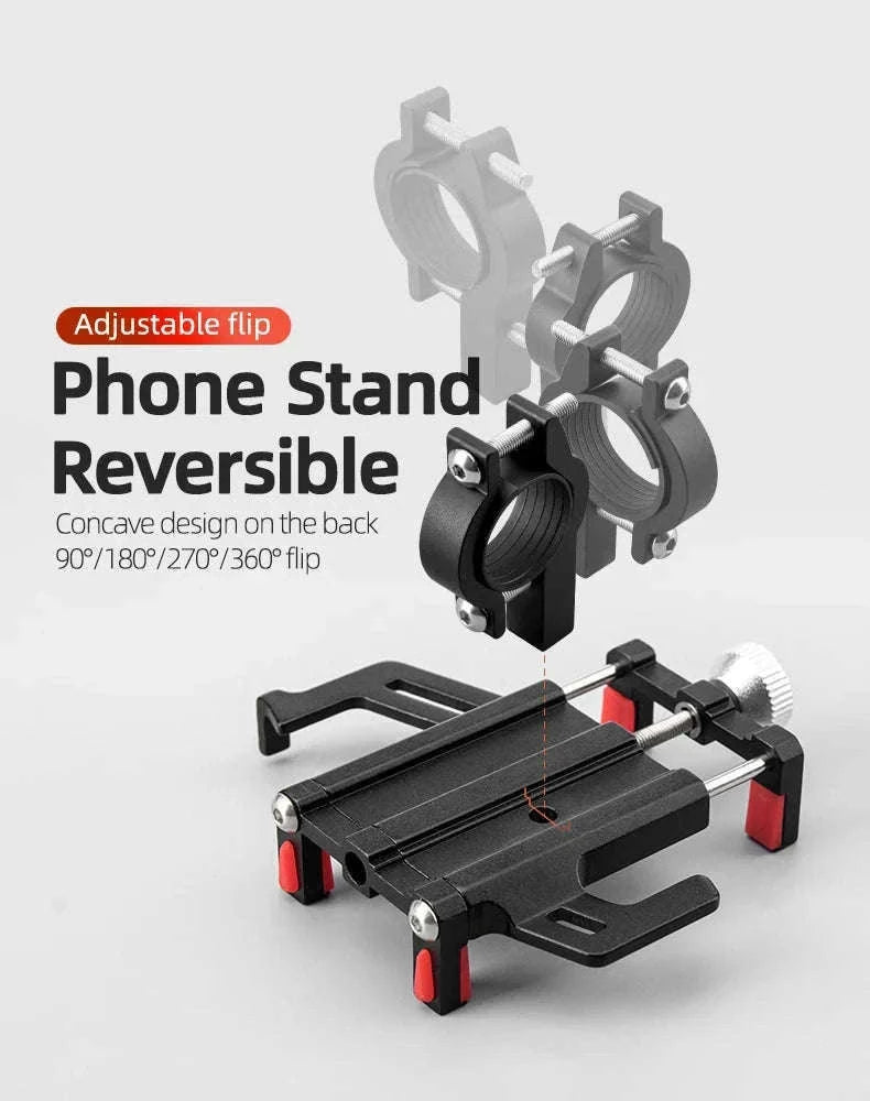 Aluminum Motorcycle Phone Mount with Secure 5-Claw Grip-699-BR