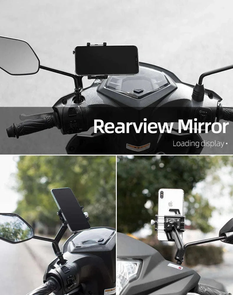 Aluminum Motorcycle Phone Mount with Secure 5-Claw Grip-699-BR