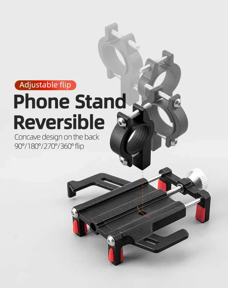 Aluminum Motorcycle Phone Mount with Secure 5-Claw Grip-699-BR
