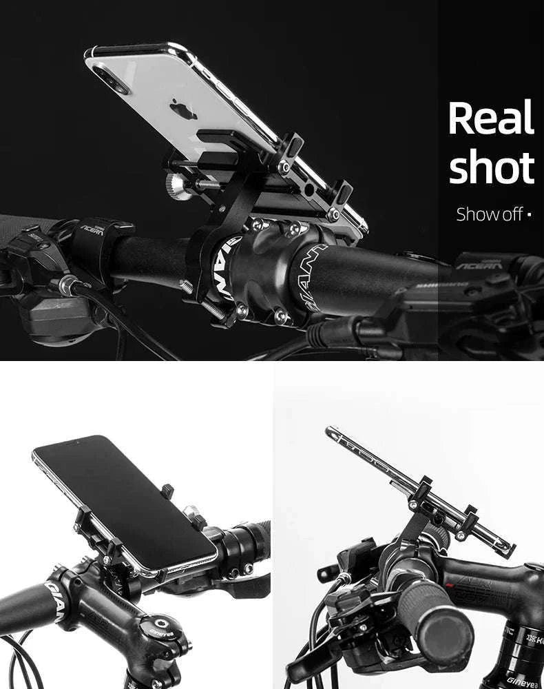 Aluminum Motorcycle Phone Mount with Secure 5-Claw Grip-699-BR