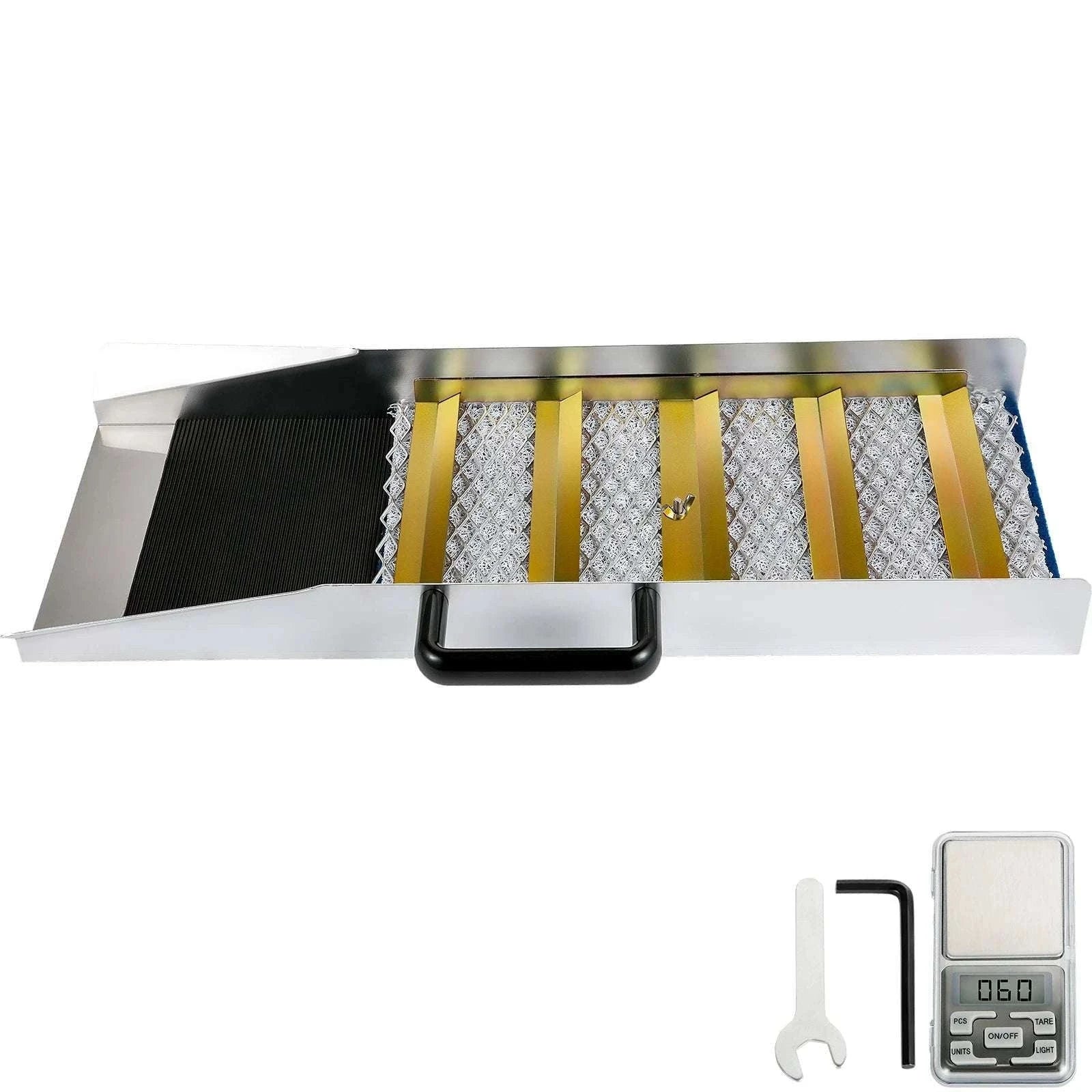 Aluminum Sluice Box Kit with Pocket Scale for Gold Prospecting-50Inch / france