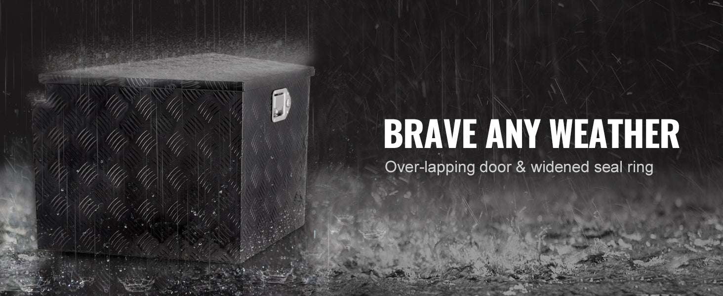 Aluminum Trailer Tongue Tool Box 33" Heavy Duty Storage Chest-36x12x12inch / United States