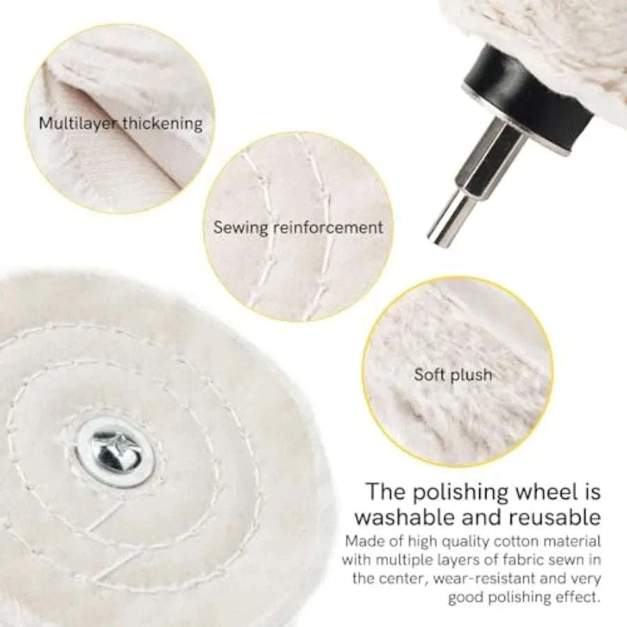 Aluminum Wheel Polishing Kit for Drill Buffing Wheel-United States / 31PCS