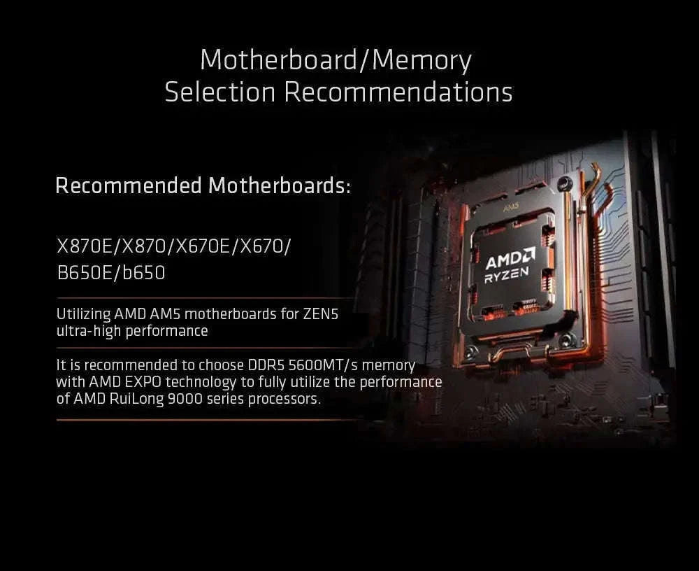 AMD Ryzen 5 9600X Desktop Processor for Gaming and Work-france