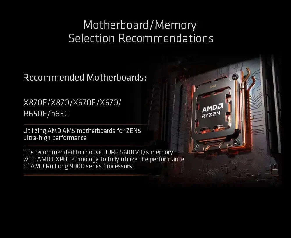 AMD Ryzen 5 9600X Desktop Processor for Gaming and Work-france