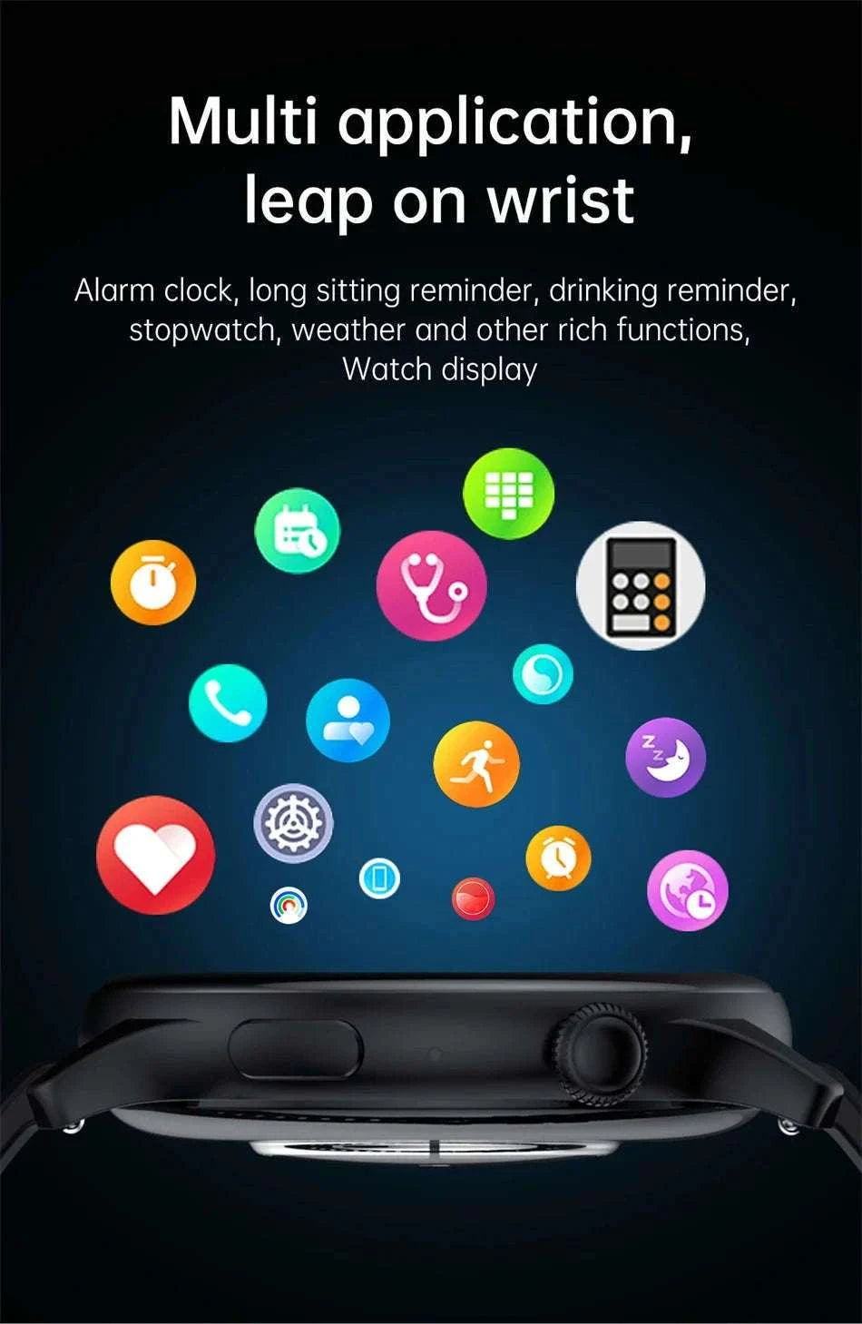 AMOLED Smart Watch with Bluetooth Calling & Fitness Tracking-
