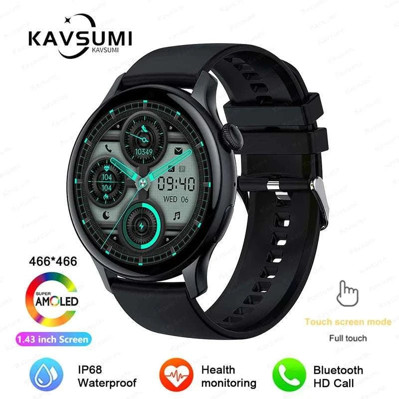 AMOLED Smart Watch with Bluetooth Calling & Fitness Tracking-
