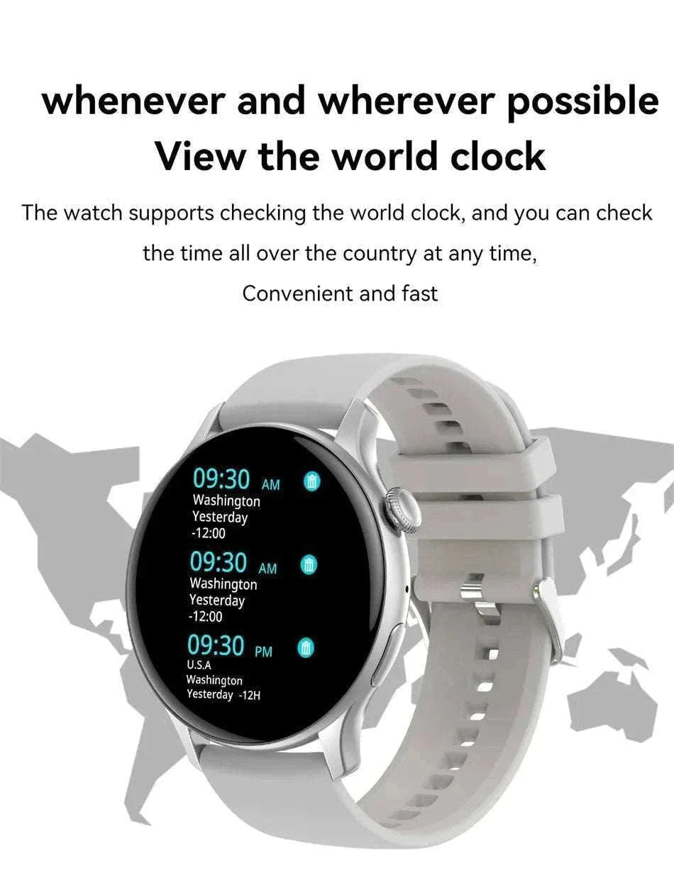 AMOLED Smart Watch with Bluetooth Calling & Fitness Tracking-Gold / Original AMOLED / China Mainland