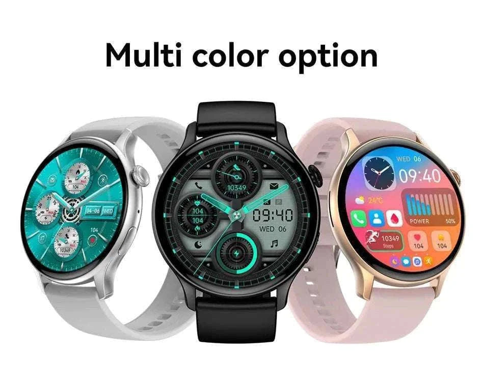AMOLED Smart Watch with Bluetooth Calling & Fitness Tracking-Gold / Original AMOLED / China Mainland