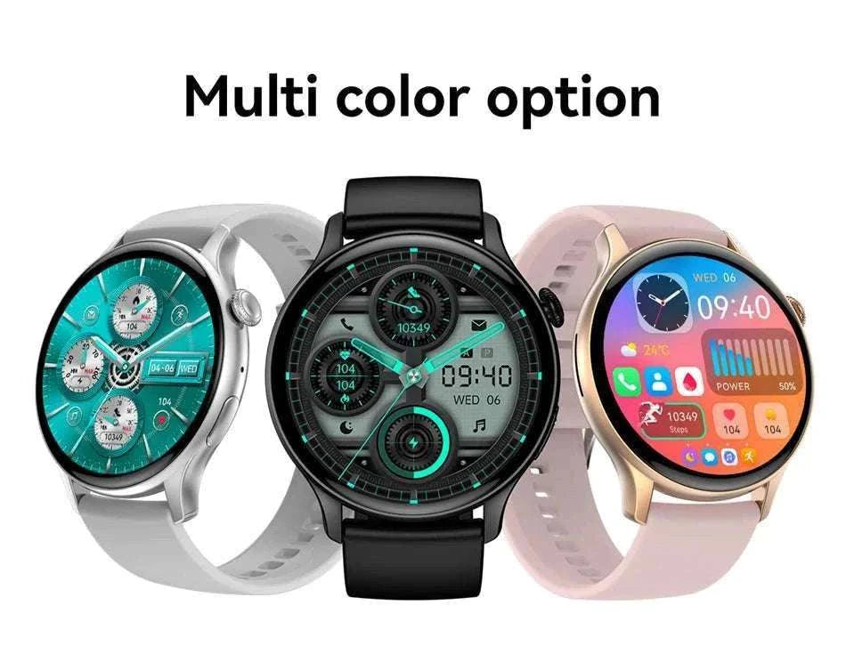 AMOLED Smart Watch with Bluetooth Calling & Fitness Tracking-Gold / Original AMOLED / China Mainland