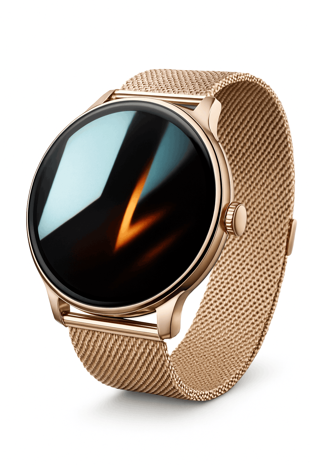 AMOLED Smart Watch with Bluetooth Calling & Fitness Tracking-Gold / Original AMOLED / China Mainland