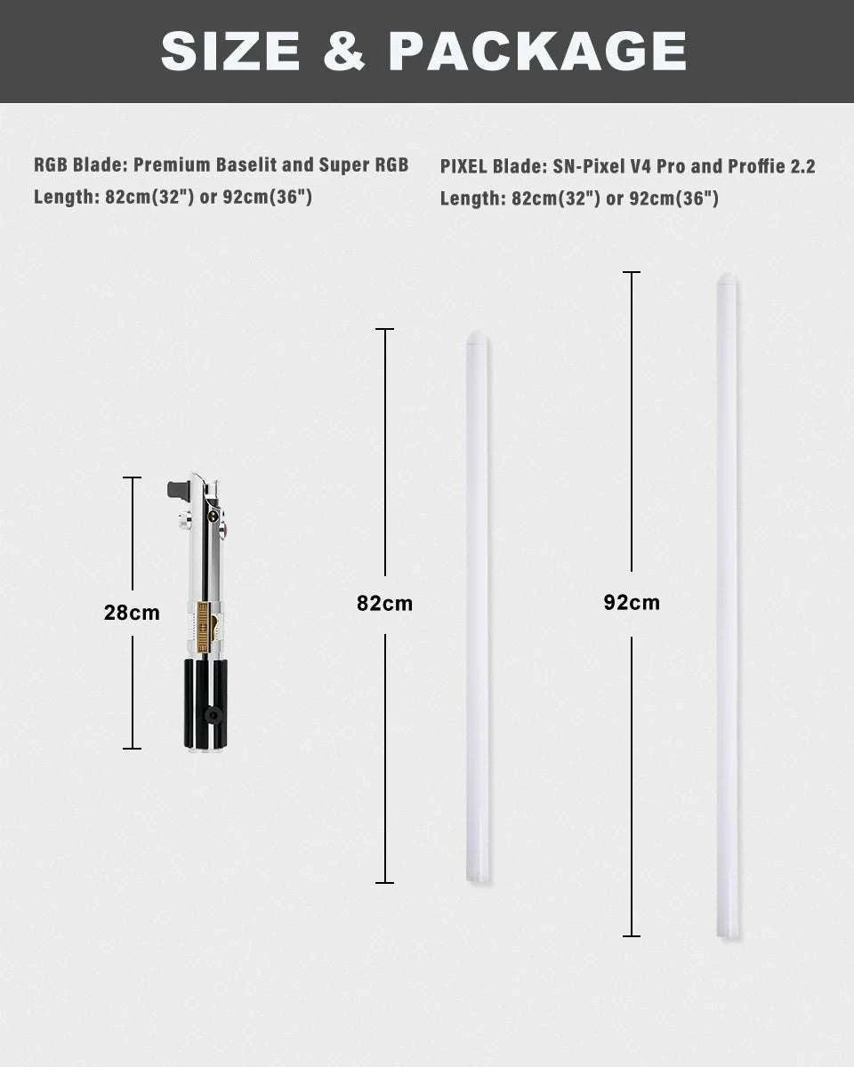Anakin-Inspired RGB Pixel Lightsaber with Smooth Swing & Proffie Board-Anakin SE-92cm / China Mainland / Proffie 2.2
