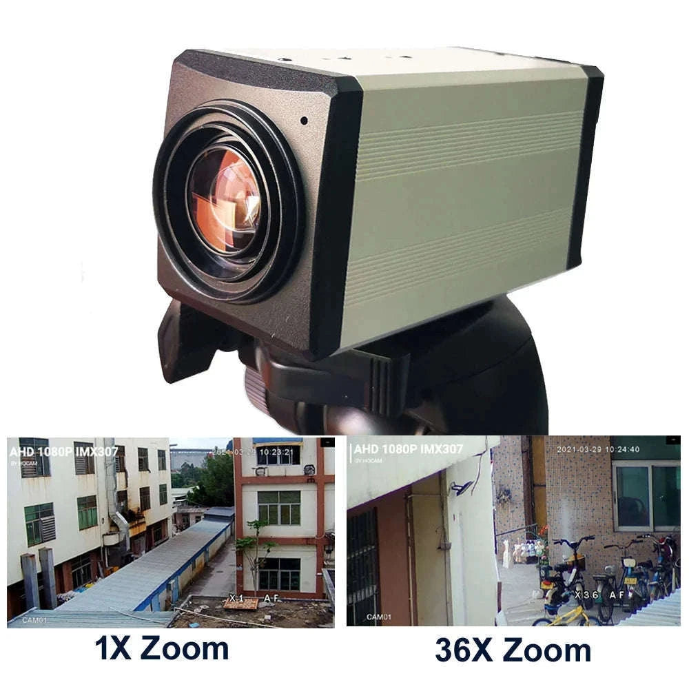 Analog Signal CVBS Box Camera with 36X–50X Optical Zoom-AHD 30X 2MP / NTSC