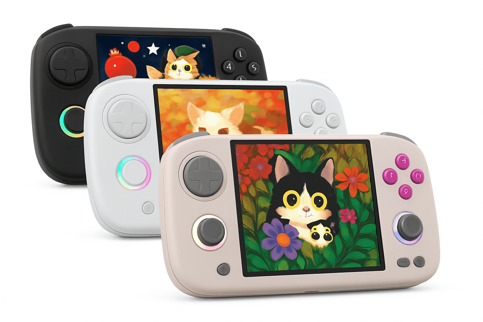 Anbernic RG CubeXX Retro Handheld Game Console-White / UNITED KINGDOM / 64G With APP