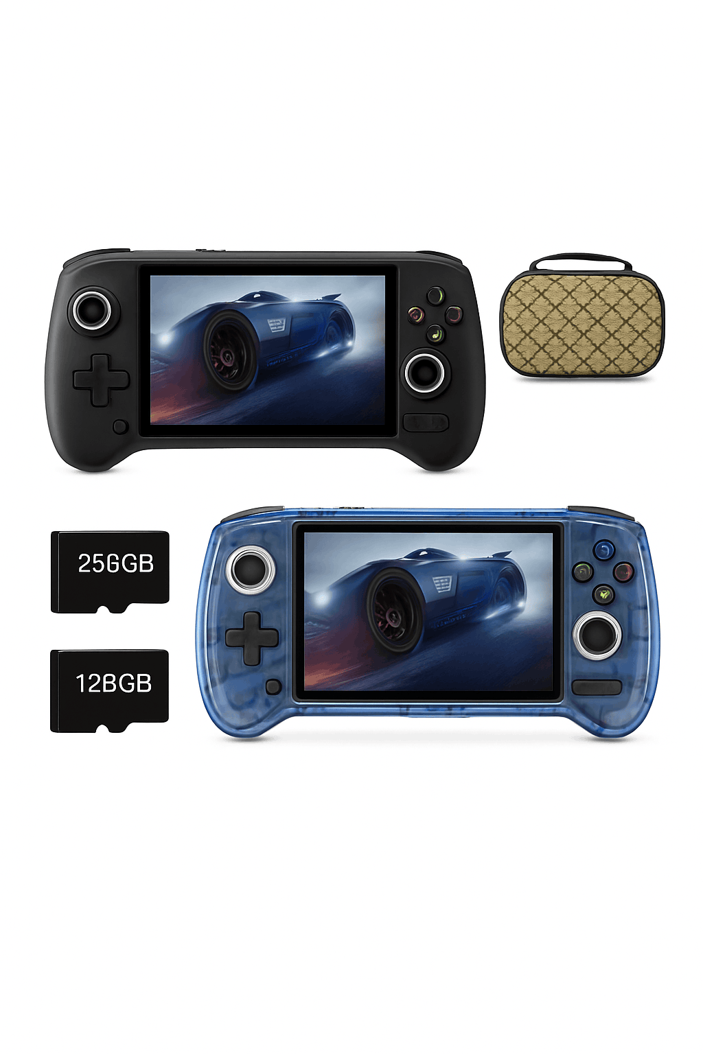 ANBERNIC RG556 Retro Handheld Game Console with AMOLED Display-Black Only Machine / spain / 128GB