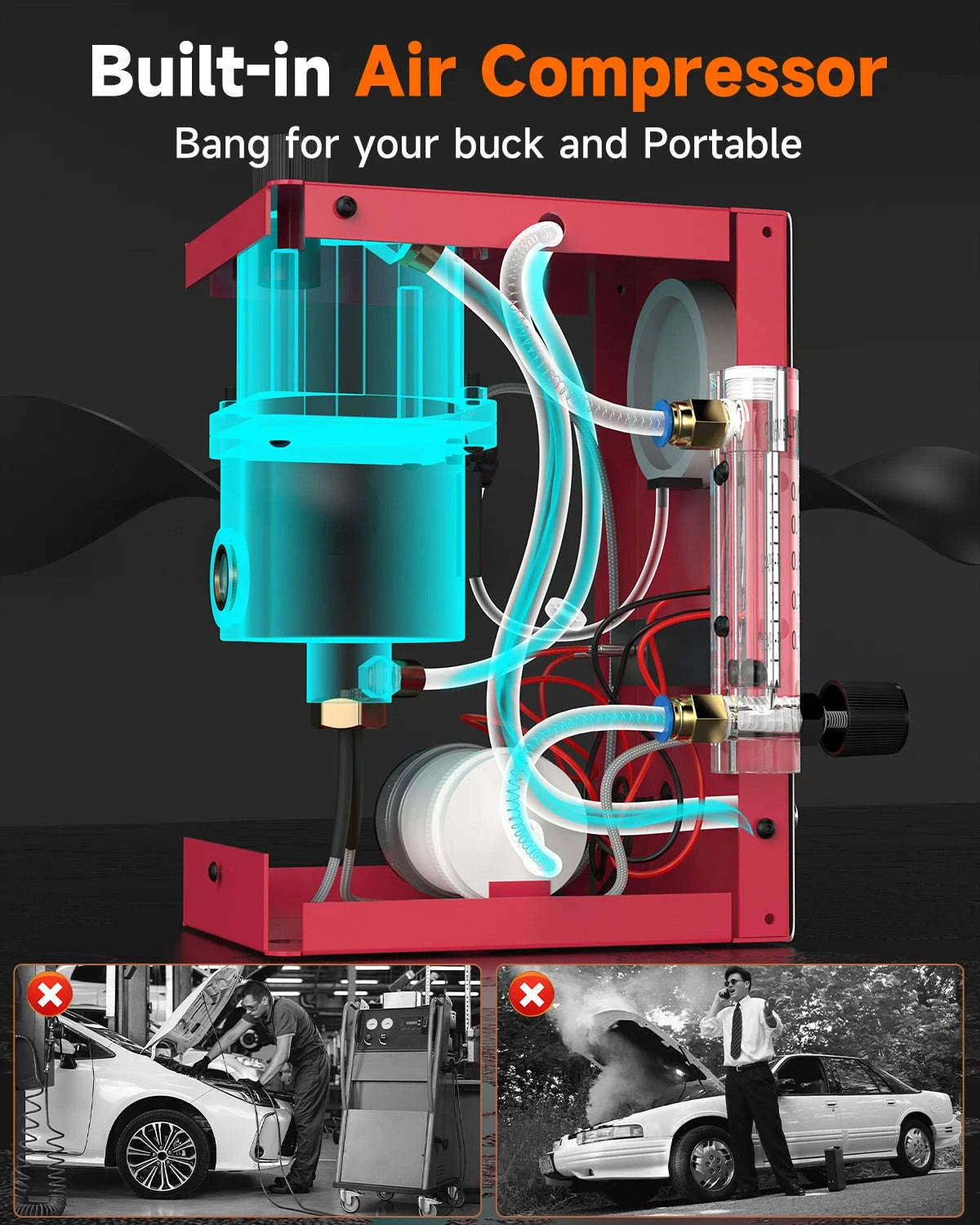 ANCEL S300 Automotive Smoke Machine Leak Detector-spain