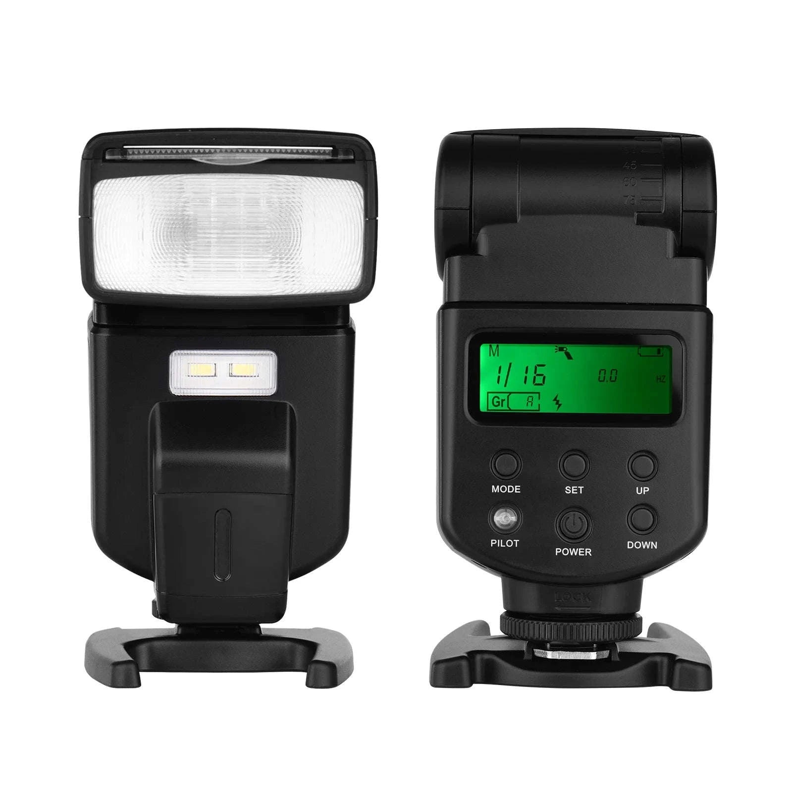 Andoer GN40 Flash Speedlite with Adjustable LED Fill Light-GN40 Flash