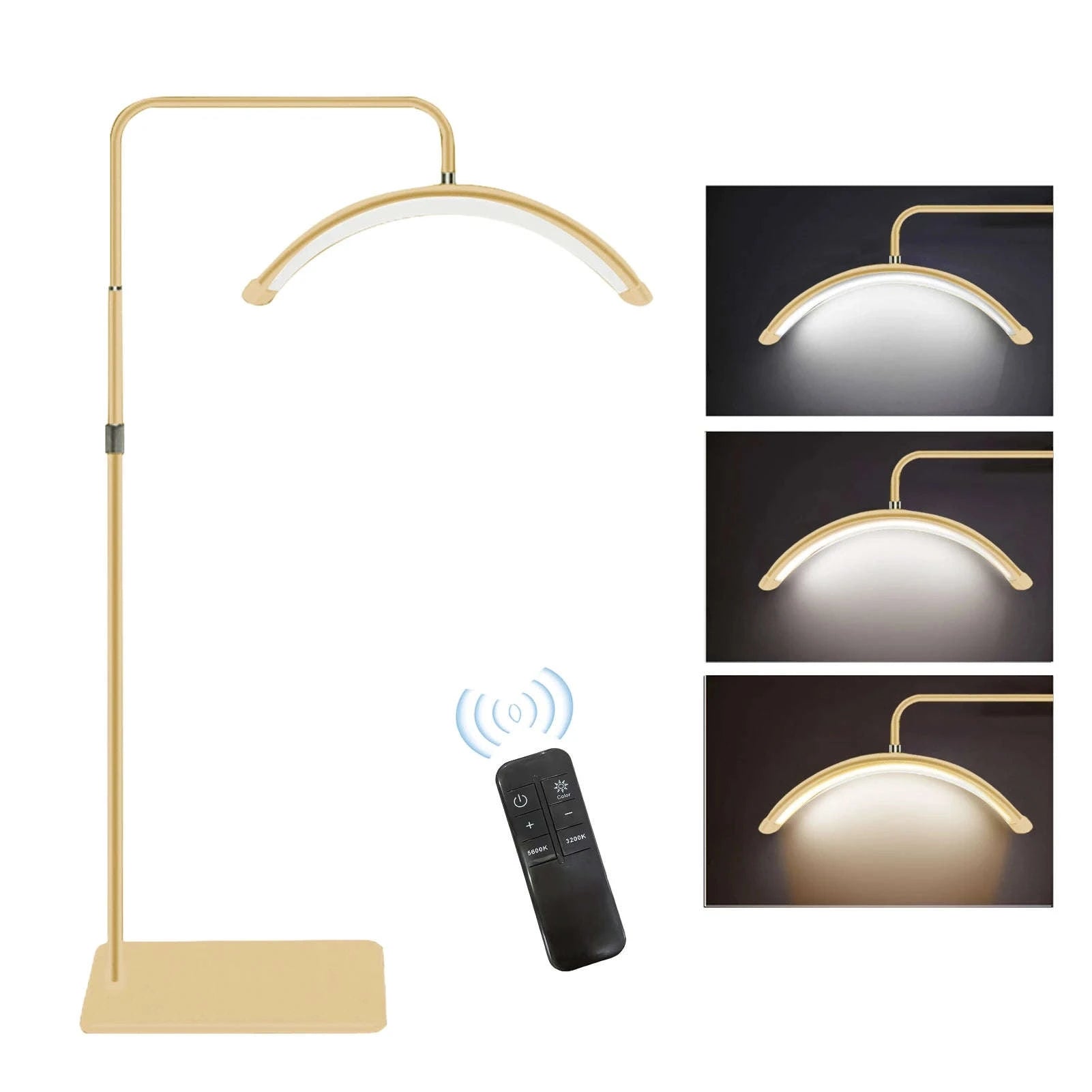 Andoer HD-M6X Half‑Moon Floor LED Video Light 36W-Black EU Plug / GERMANY