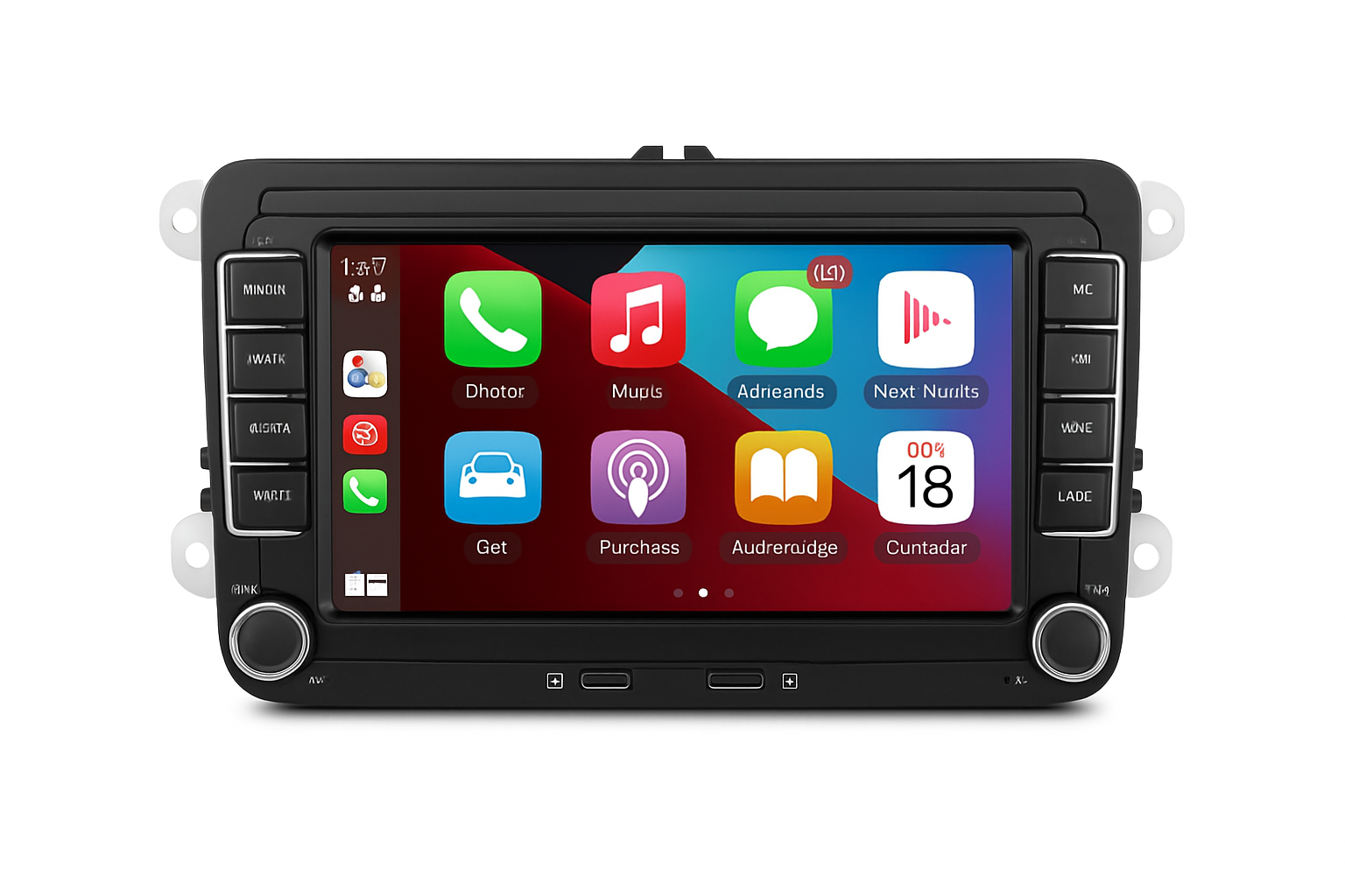 Rádio de Carro Android 13 com CarPlay para Veículos Volkswagen