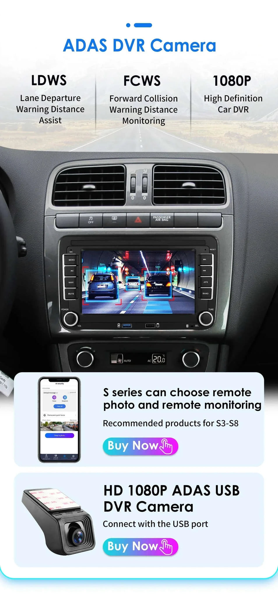 Android 13 Car Radio with CarPlay for Volkswagen Vehicles-B 1G 16G / france