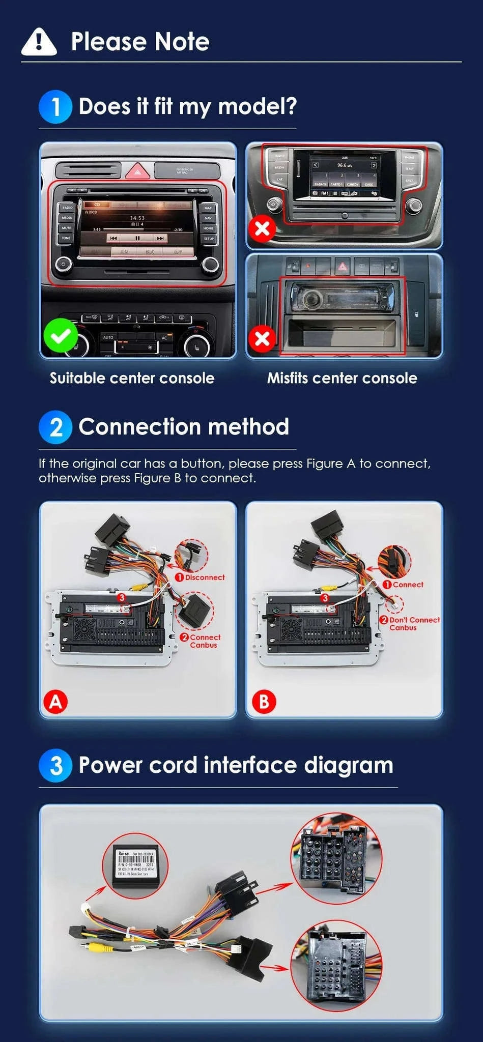 Android 13 Car Radio with CarPlay for Volkswagen Vehicles-B 1G 16G / GERMANY