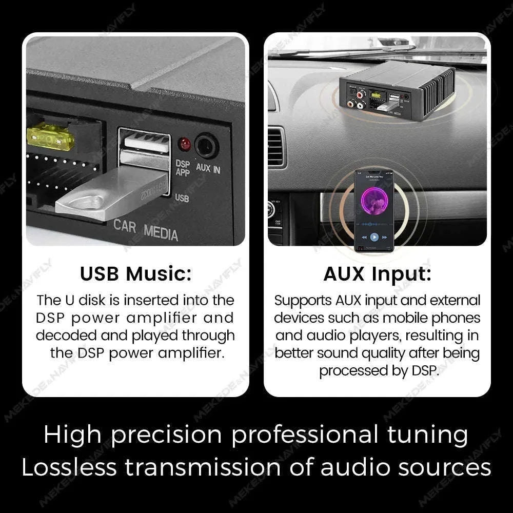 Android Car DSP Audio Processor Amplifier 4x80W-Default Title