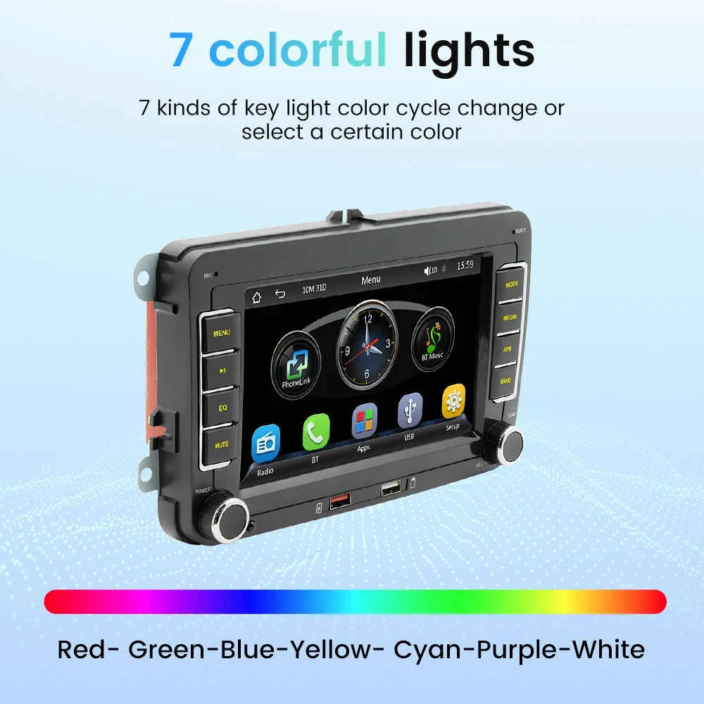 Android Car Radio CarPlay for VW Vehicles 7" Multimedia System-Base 2-32G / france