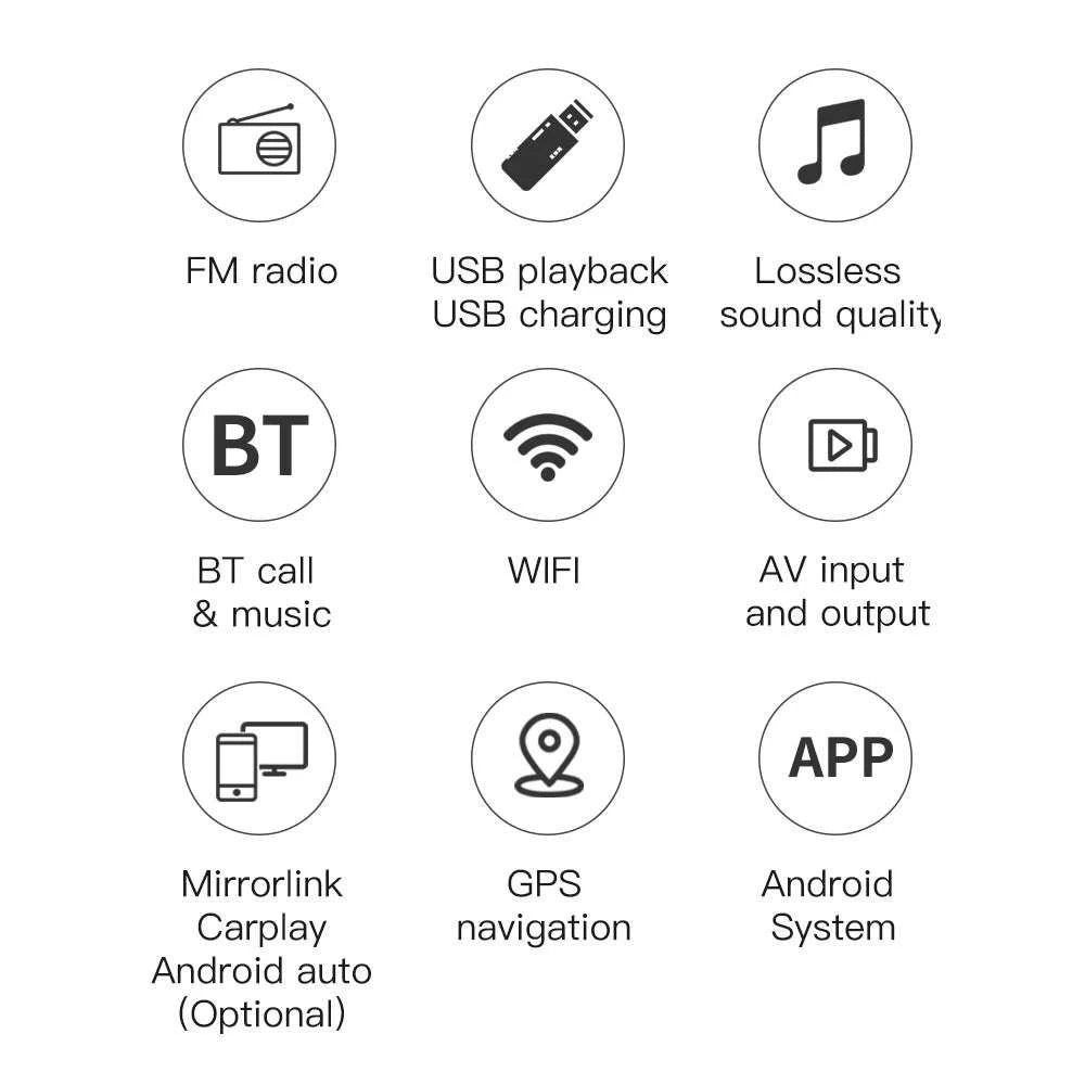 Android Car Radio CarPlay for VW Vehicles 7" Multimedia System-Base 2-32G / france
