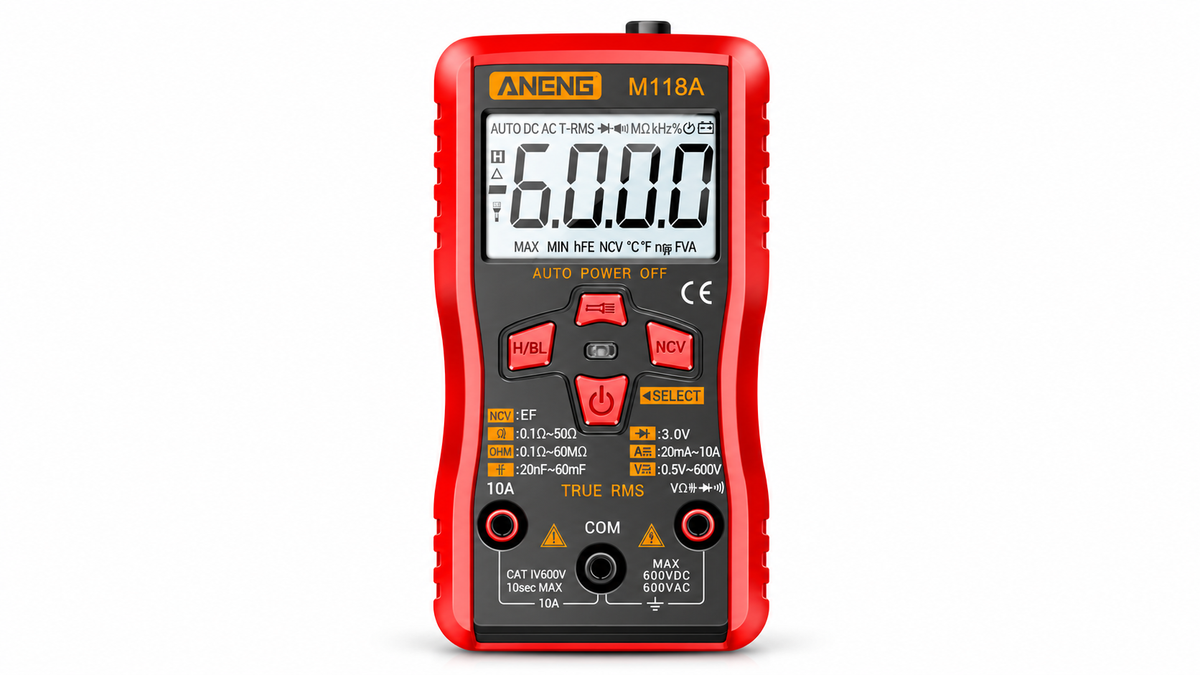 ANENG M118A digital multimeter on white background