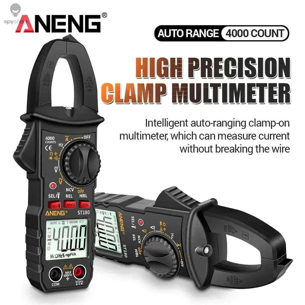 ANENG ST180 Digital Clamp Meter for Fast Electrical Testing-ST180 black