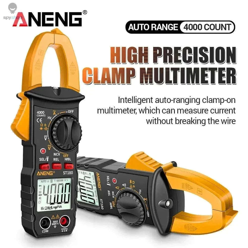 ANENG ST180 Digital Clamp Meter for Fast Electrical Testing-ST180 black