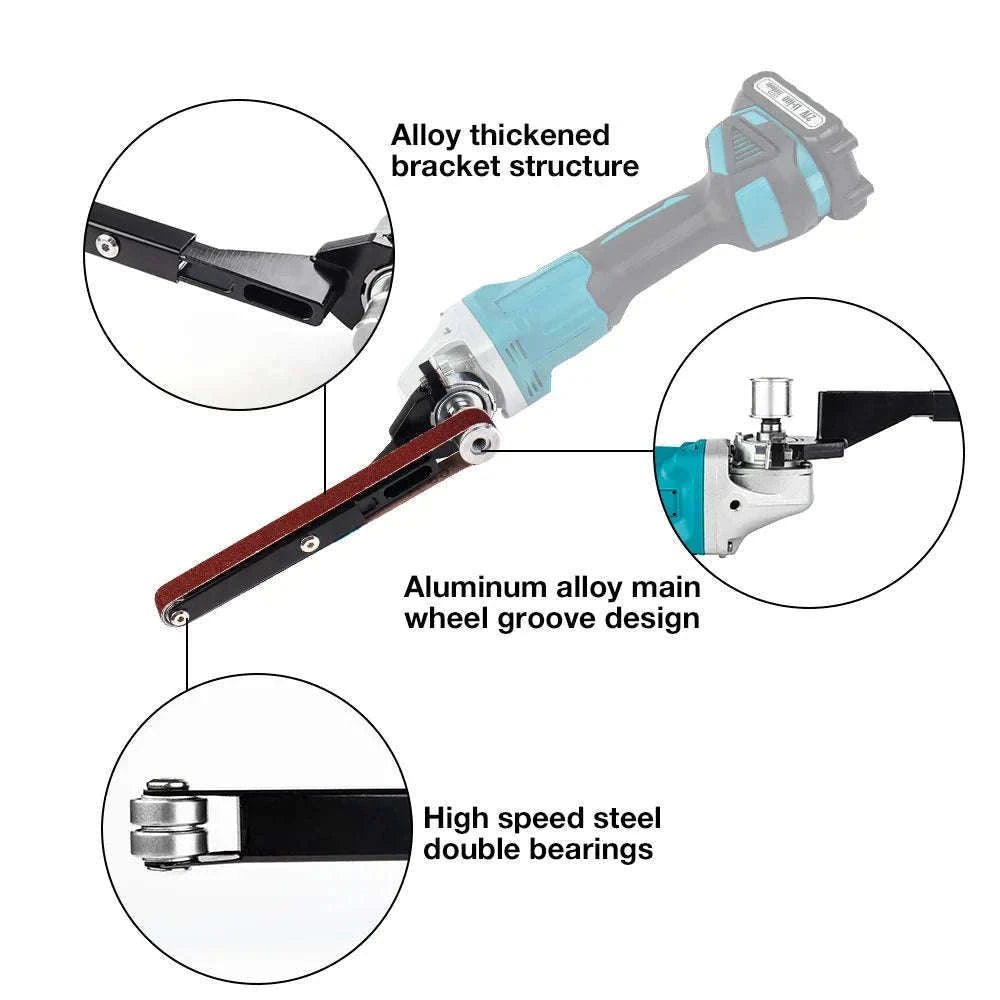 Angle Grinder to Belt Sander Converter for Precise Sanding-1 SET-B