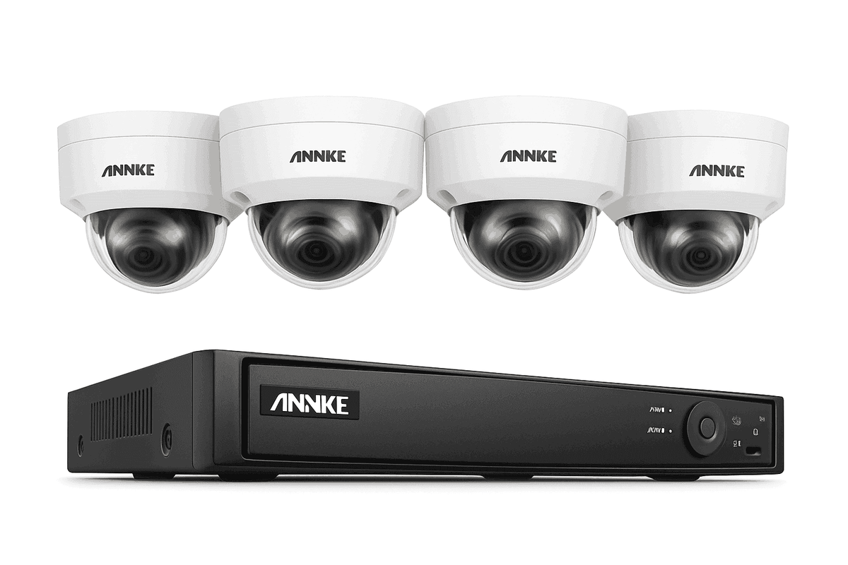 ANNKE 12MP 4-Camera PoE Security Camera Kit with 8CH NVR-CZECH REPUBLIC / 1T