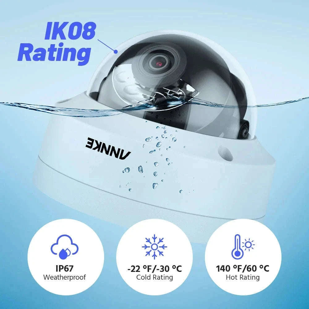 ANNKE 12MP 4-Camera PoE Security Camera Kit with 8CH NVR-CZECH REPUBLIC / 1T