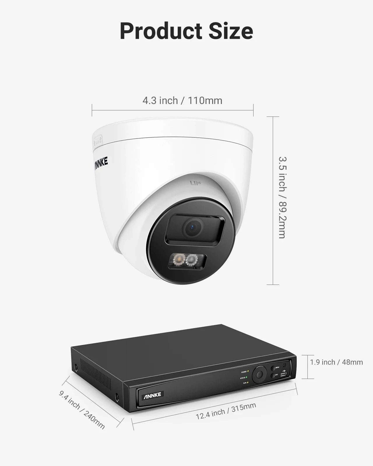 ANNKE 12MP 8-Camera PoE Security System with Smart Detection-CZECH REPUBLIC / 4T