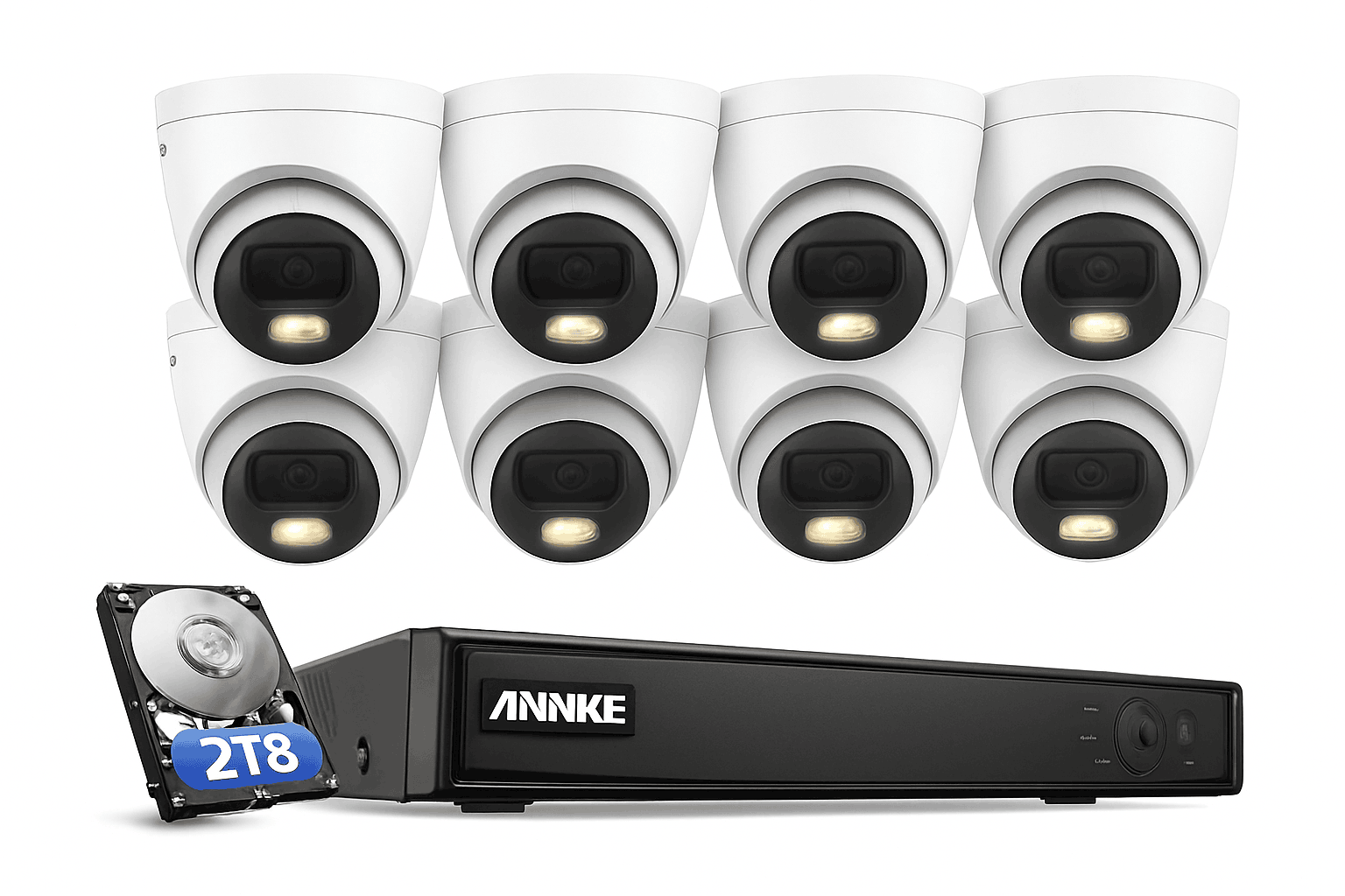 ANNKE 12MP 8-Camera PoE Security System with Smart Detection-CZECH REPUBLIC / 4T