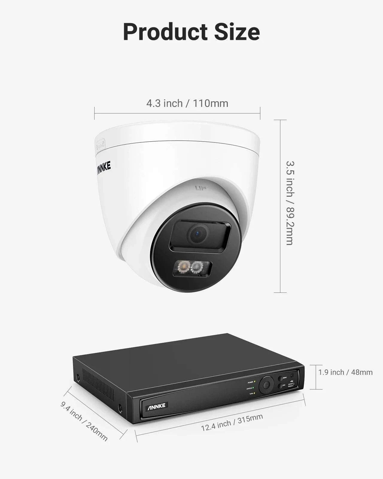 ANNKE 12MP 8-Camera PoE Security System with Smart Detection-CZECH REPUBLIC / 4T