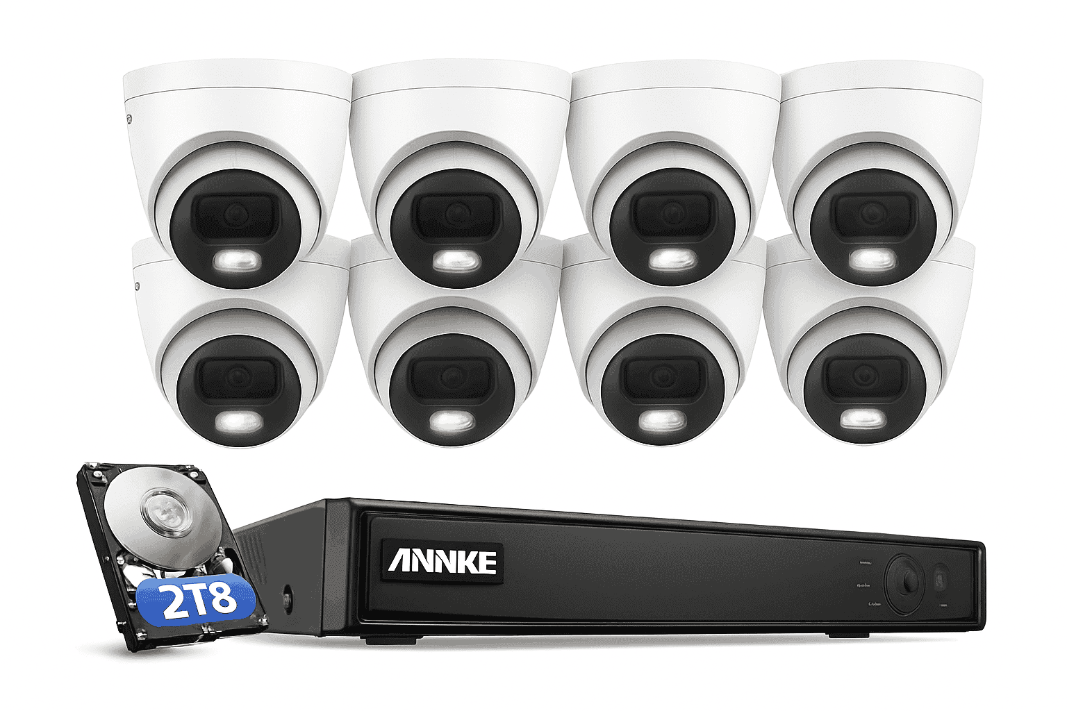 ANNKE 12MP 8-Camera PoE Security System with Smart Detection-CZECH REPUBLIC / 4T