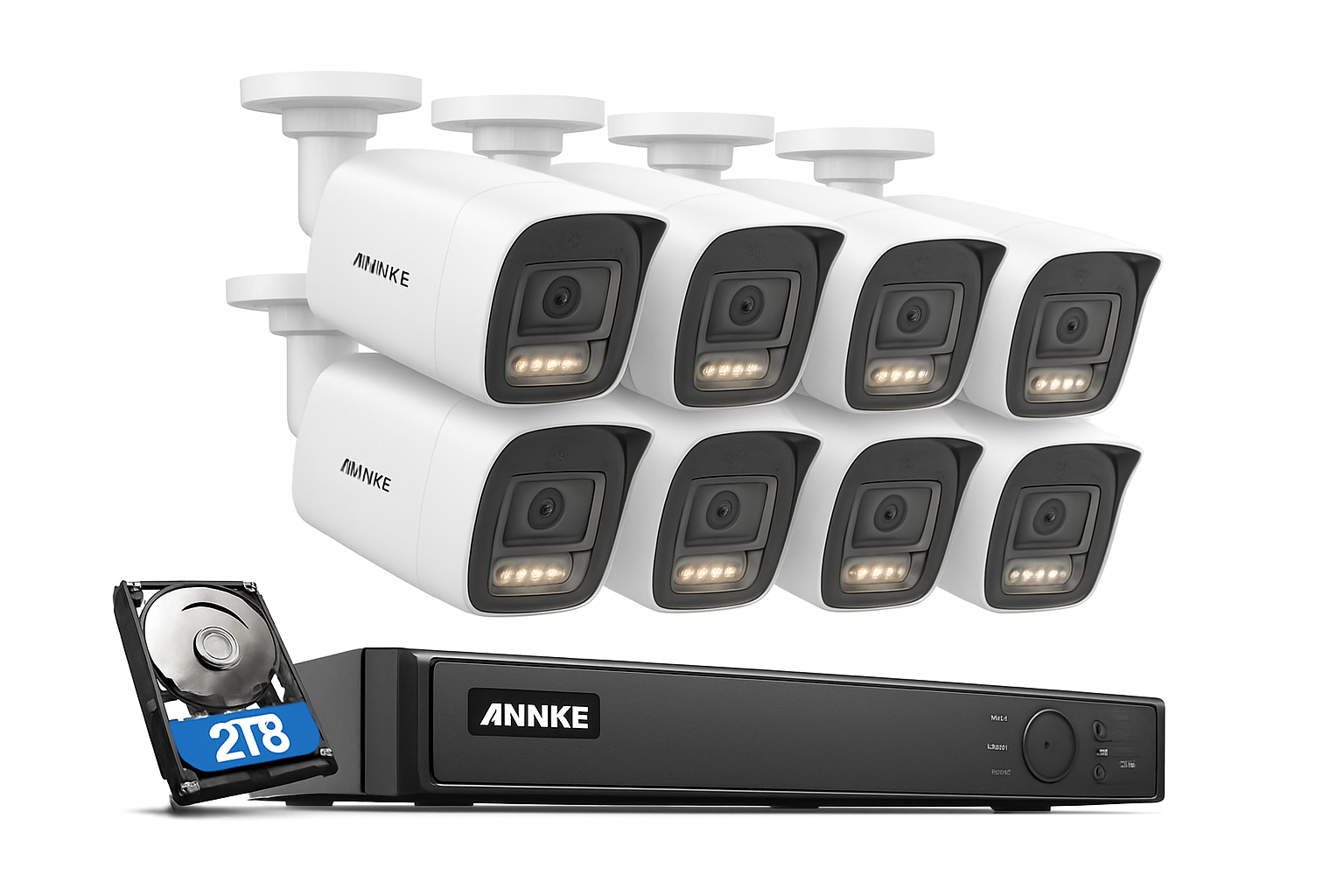 ANNKE 12MP 8-Channel PoE Security Camera System with Night Vision