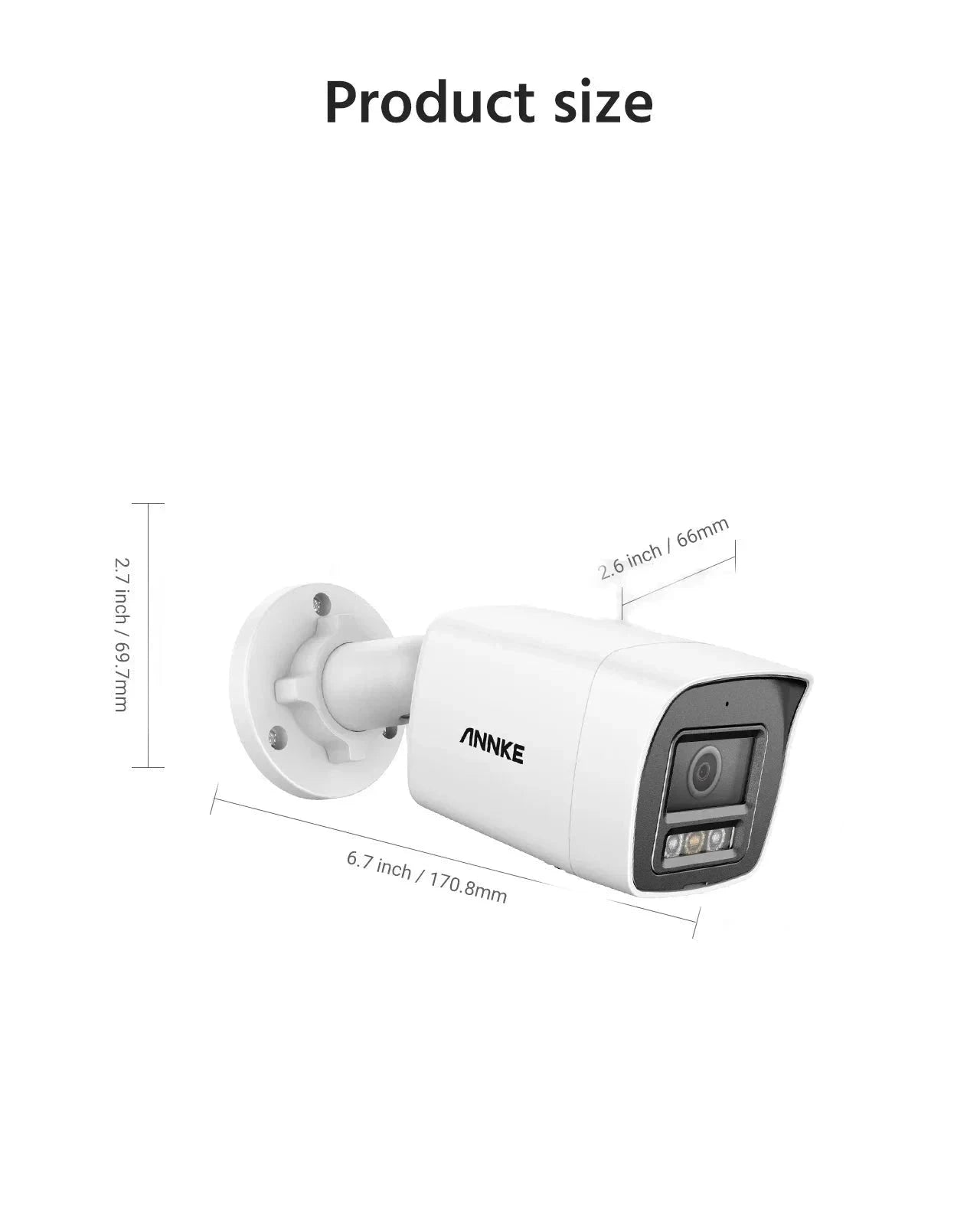 ANNKE 12MP Outdoor PoE Security Camera with Smart Dual Light-2pcs Dome / Australia